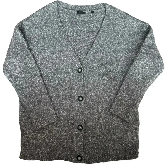 ATM Grey Alpaca Blend Oversized Button Cardigan Sweater Anthony Thomas Melillo L - Picture 1 of 6